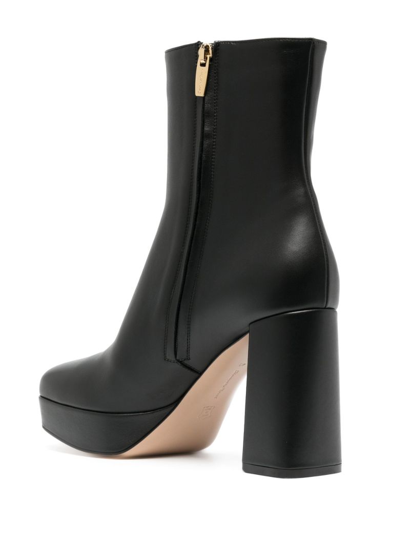 Black Daisen 100 Leather Ankle Boots