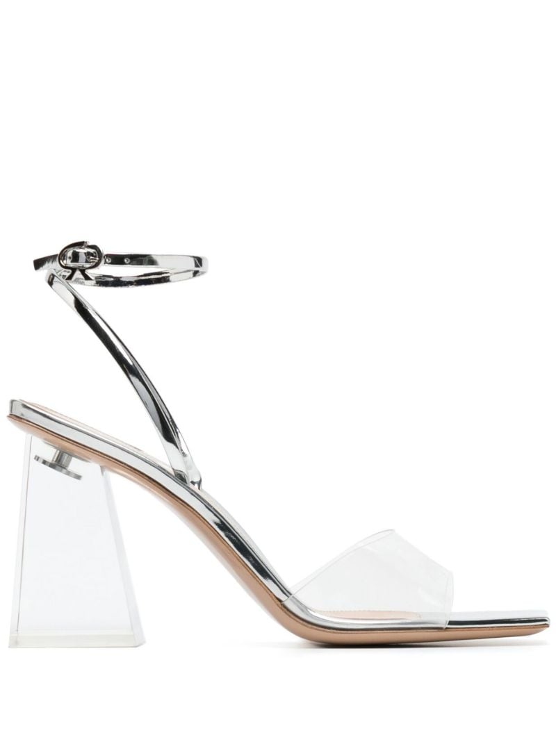 Silver Cosmic 85 Leather Sandals