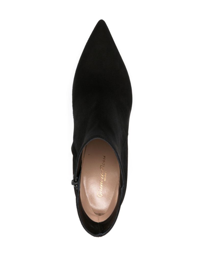 Black Aura 85 Suede Ankle Boots