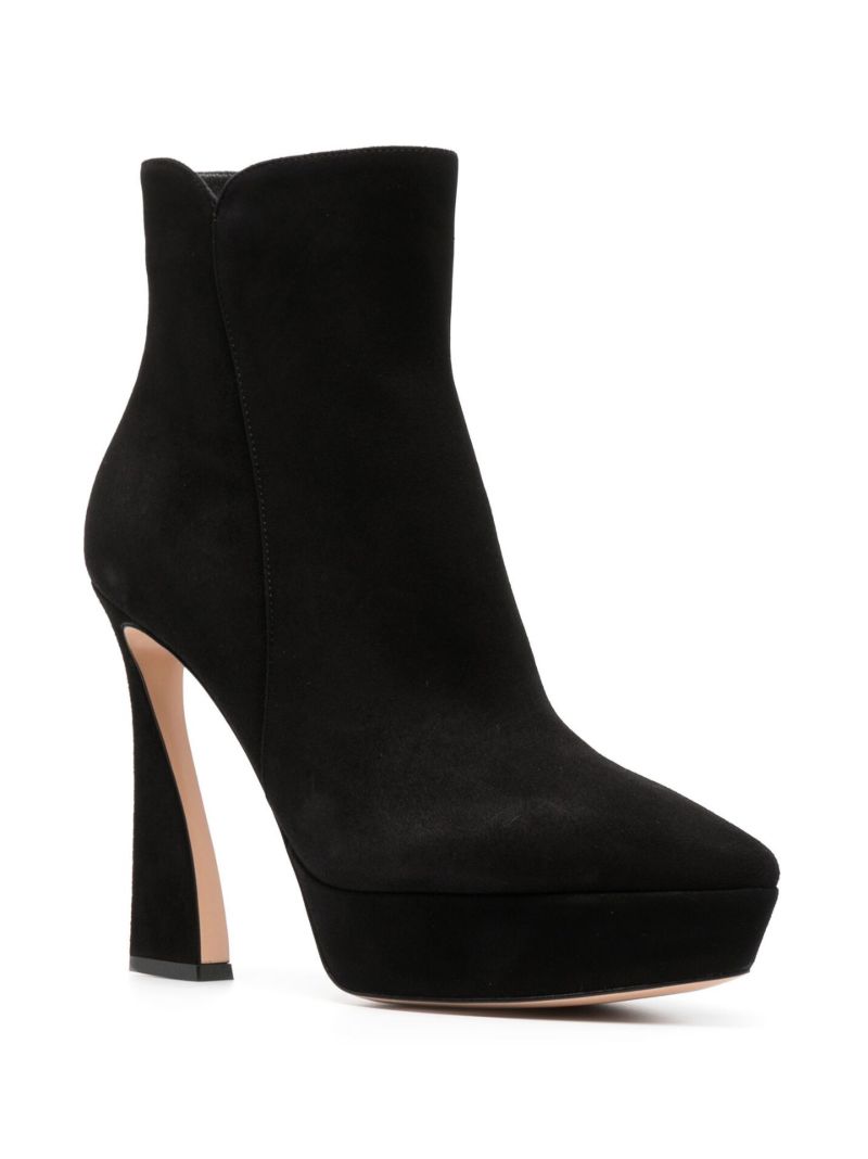 Black Aura 85 Suede Ankle Boots