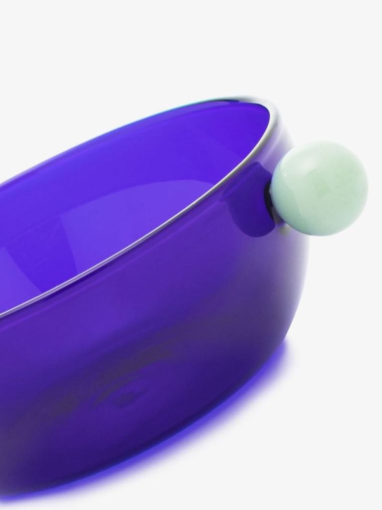 Blue Dotdot Glass Bowl