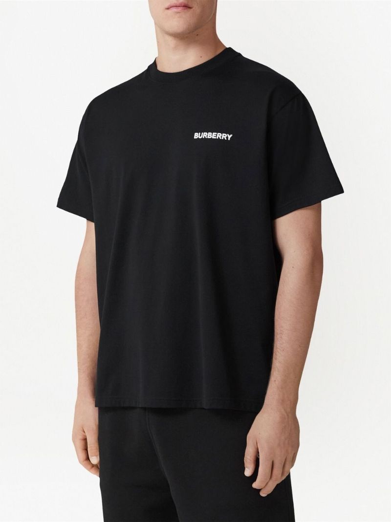 Black Ekd Print Cotton T-shirt