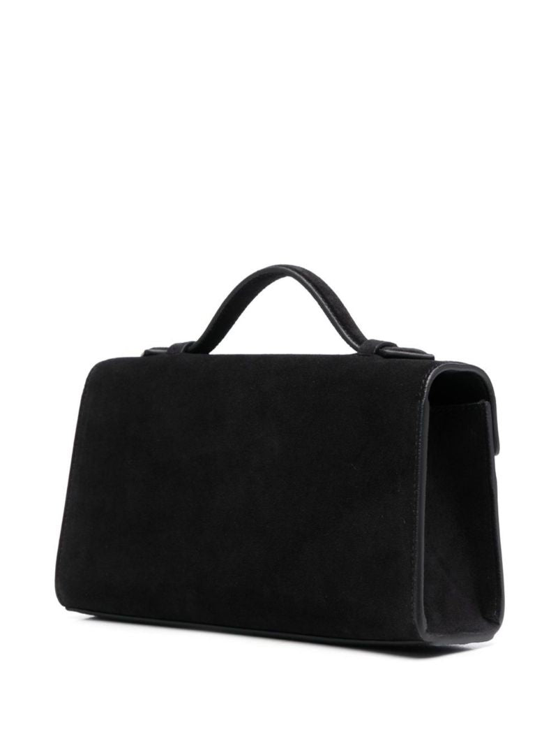 Black Symmetry Pochette Suede Tote Bag