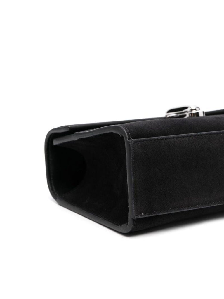 Black Symmetry Pochette Suede Tote Bag