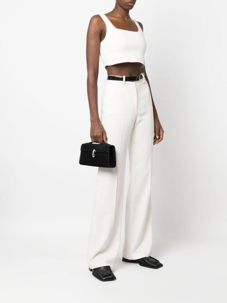 Black Symmetry Pochette Suede Tote Bag