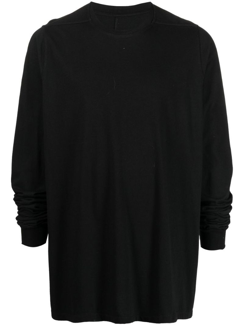Black Long Sleeve Cotton T-shirt