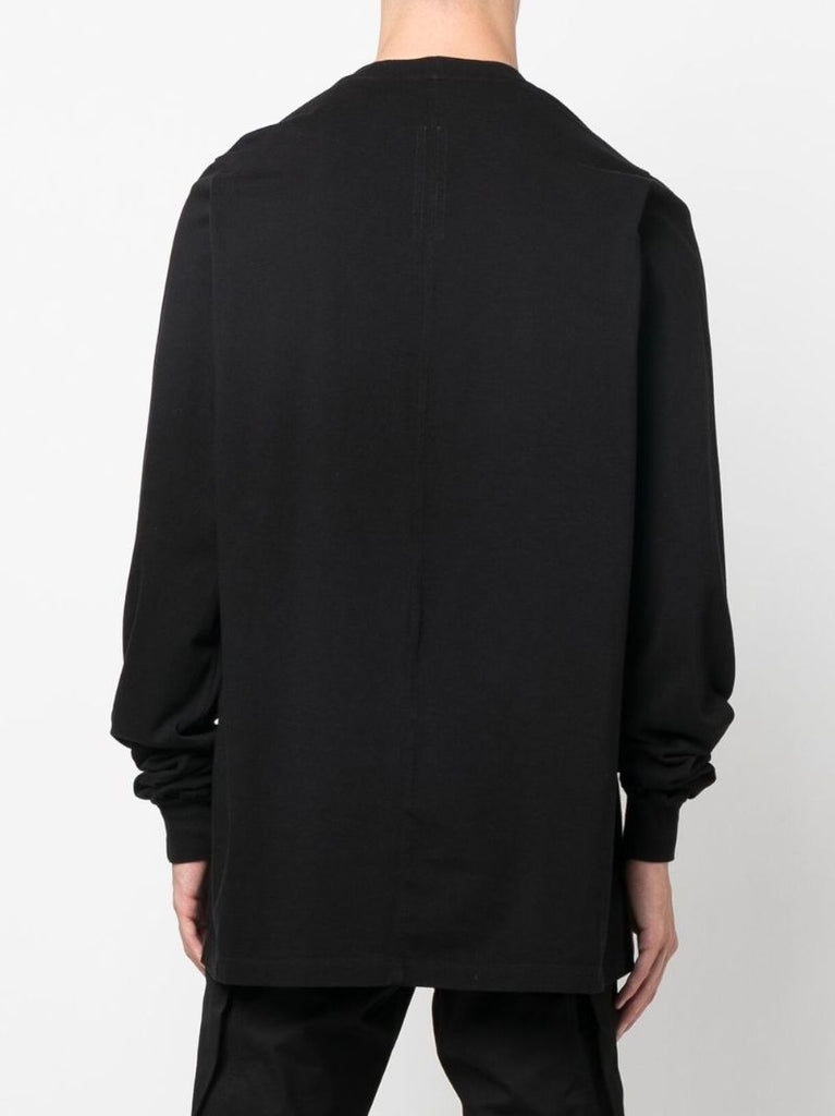 Black Long Sleeve Cotton T-shirt