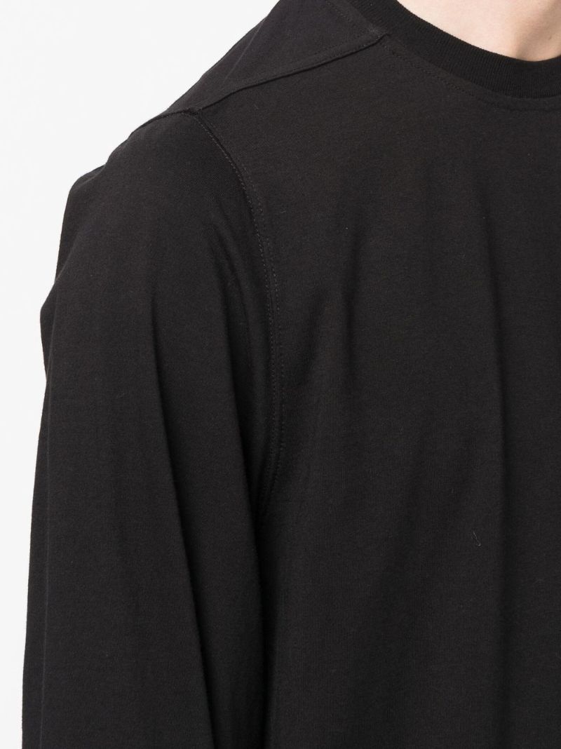 Black Long Sleeve Cotton T-shirt