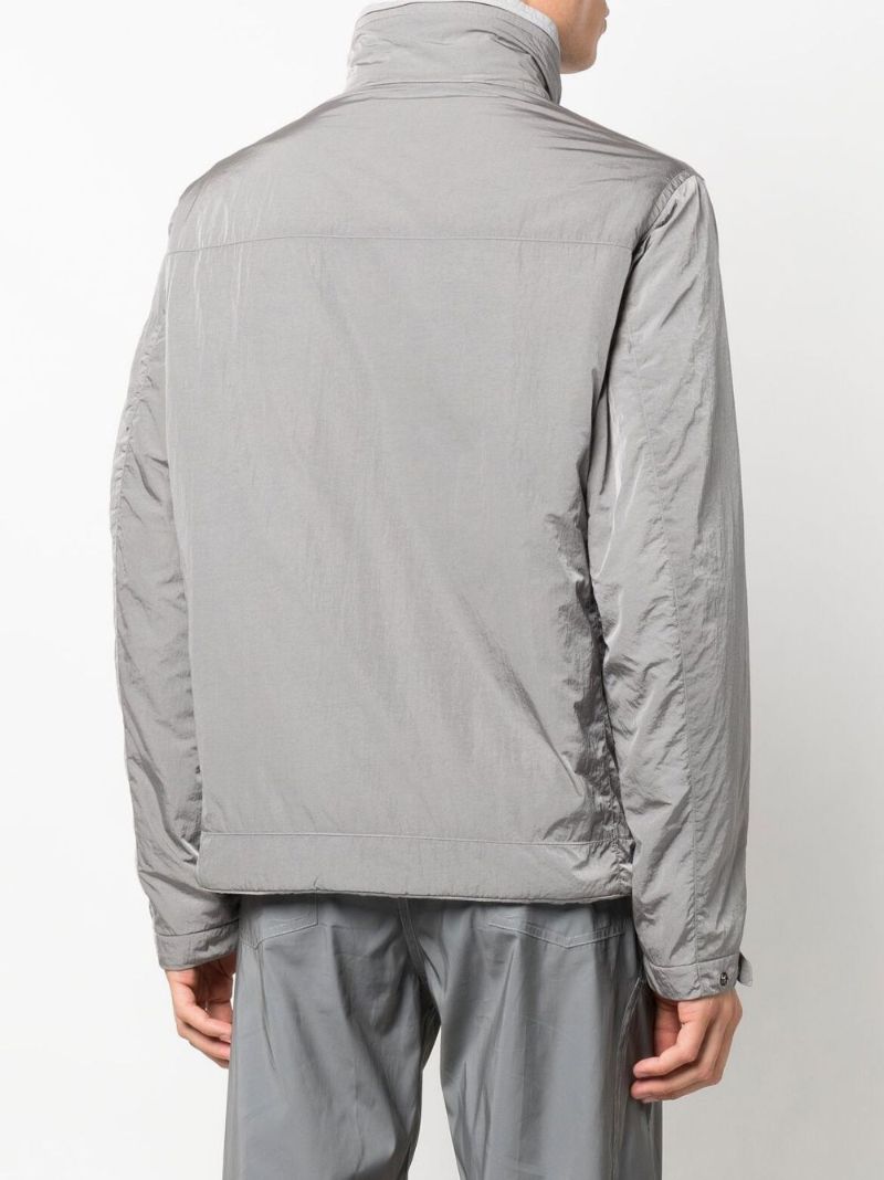 Grey Chrome Front Pocket Jacket