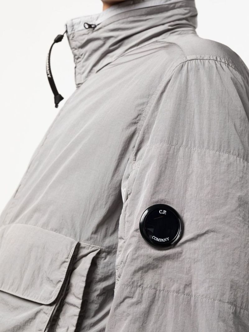 Grey Chrome Front Pocket Jacket