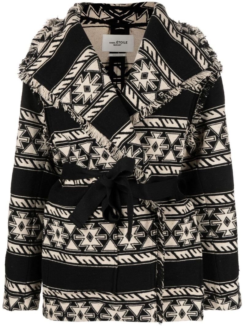 Black Josialo Jacquard Jacket