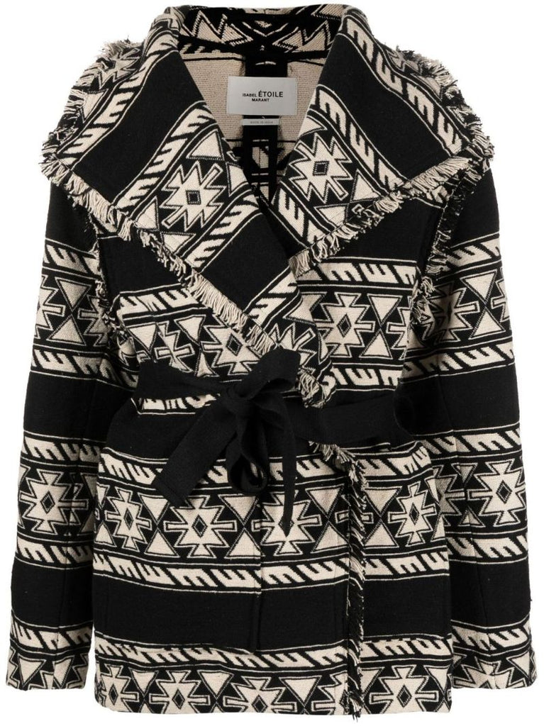 Black Josialo Jacquard Jacket