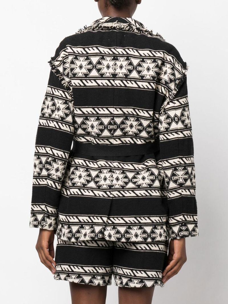 Black Josialo Jacquard Jacket