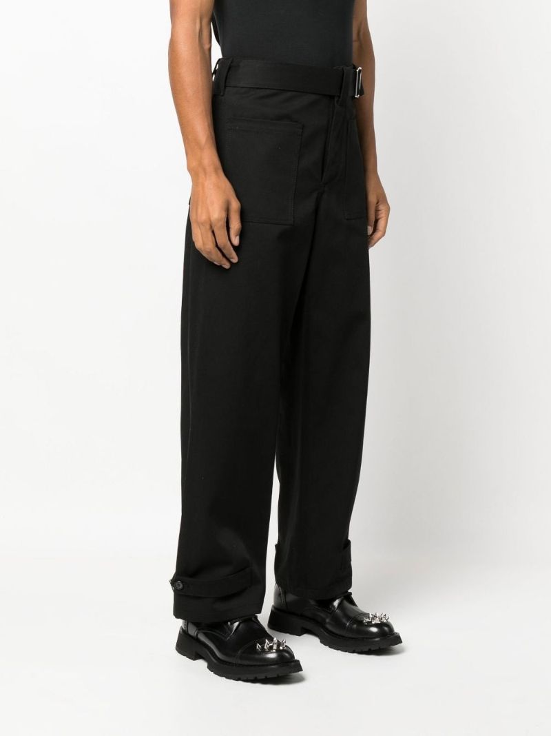 Black Belted Trousers