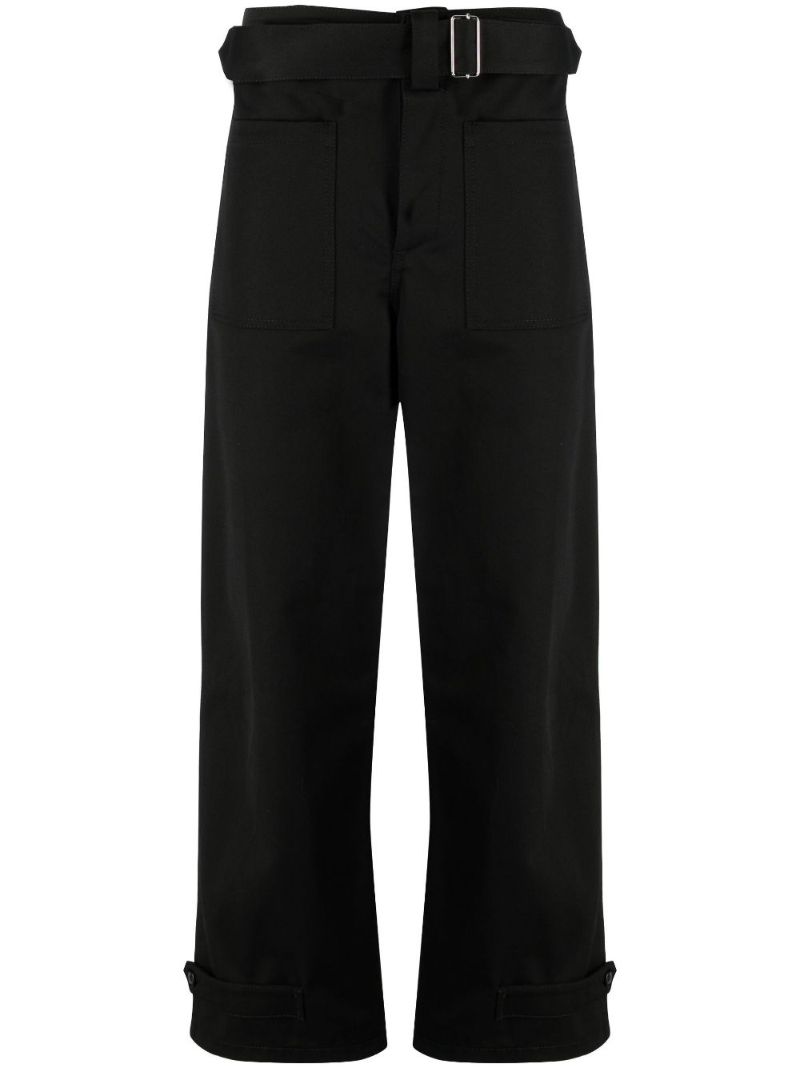 Black Belted Trousers