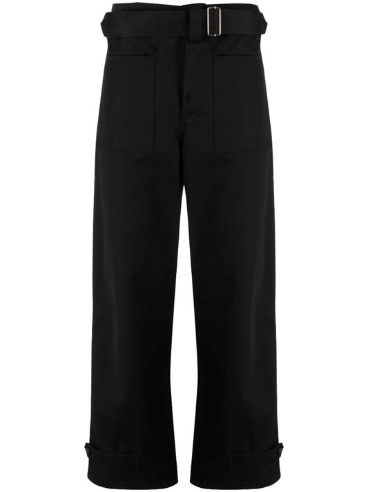 Black Belted Trousers