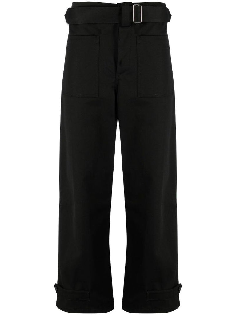 Black Belted Trousers