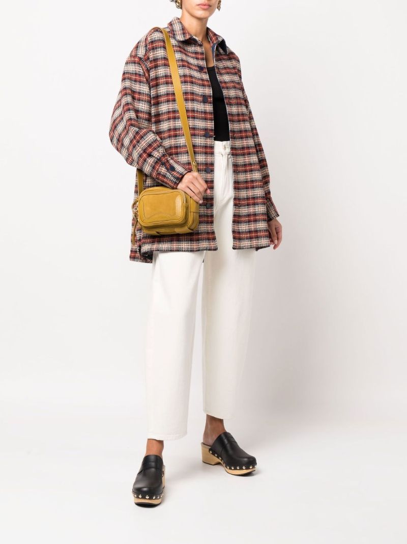 Brown Checked Shirt Jacket