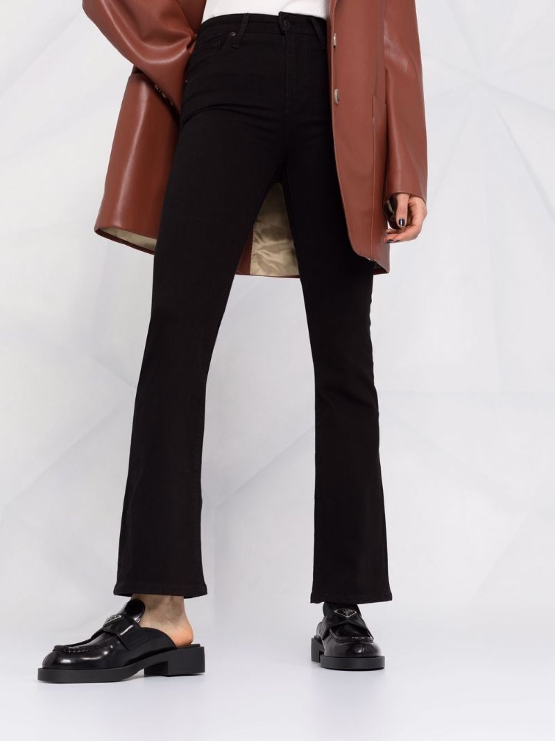 Black 725 High Waist Bootcut Jeans