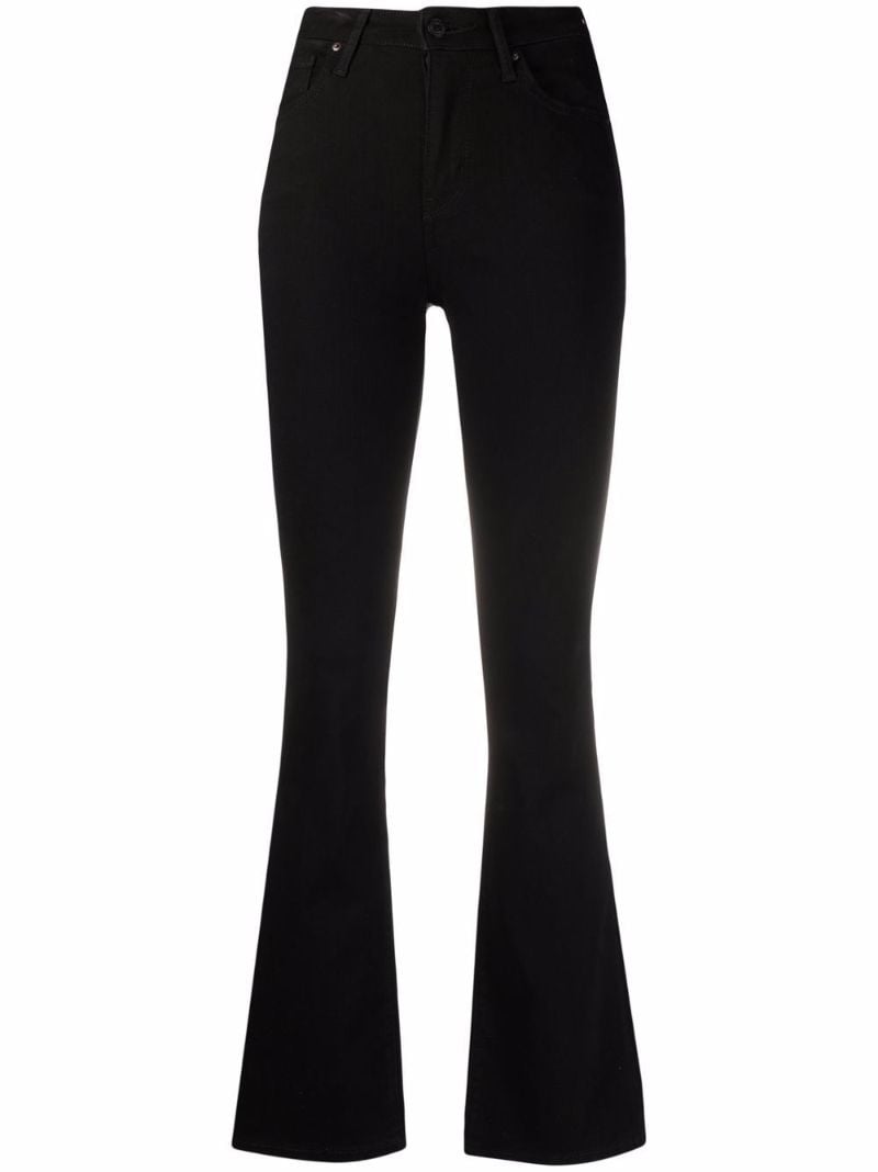 Black 725 High Waist Bootcut Jeans