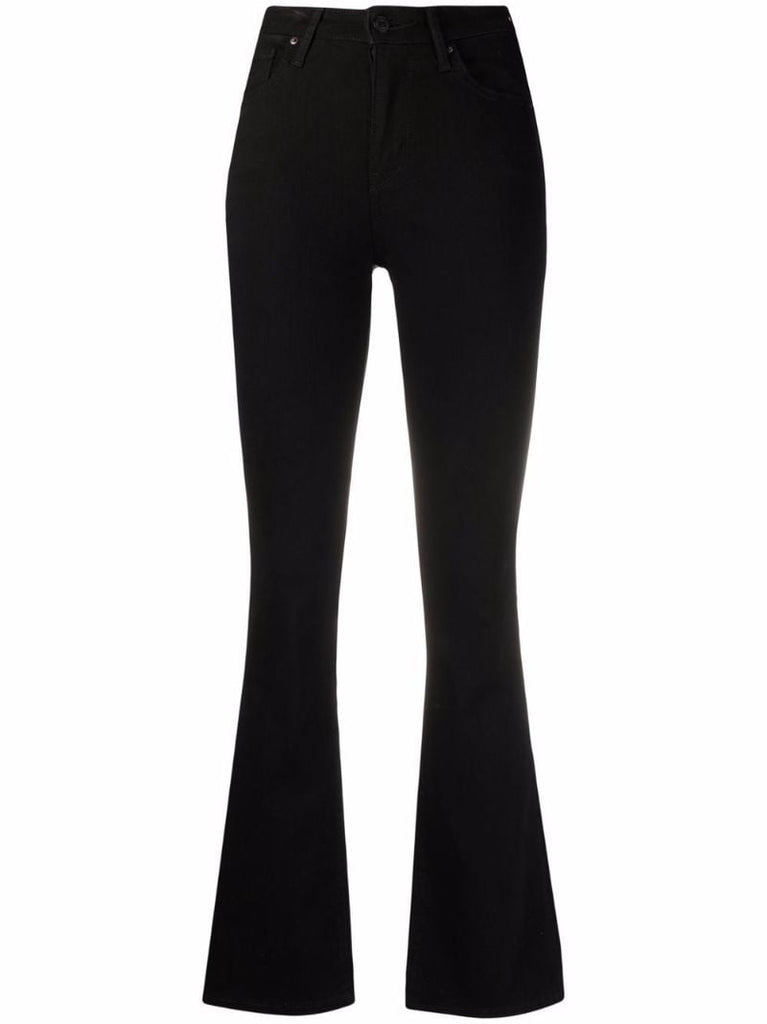 Black 725 High Waist Bootcut Jeans