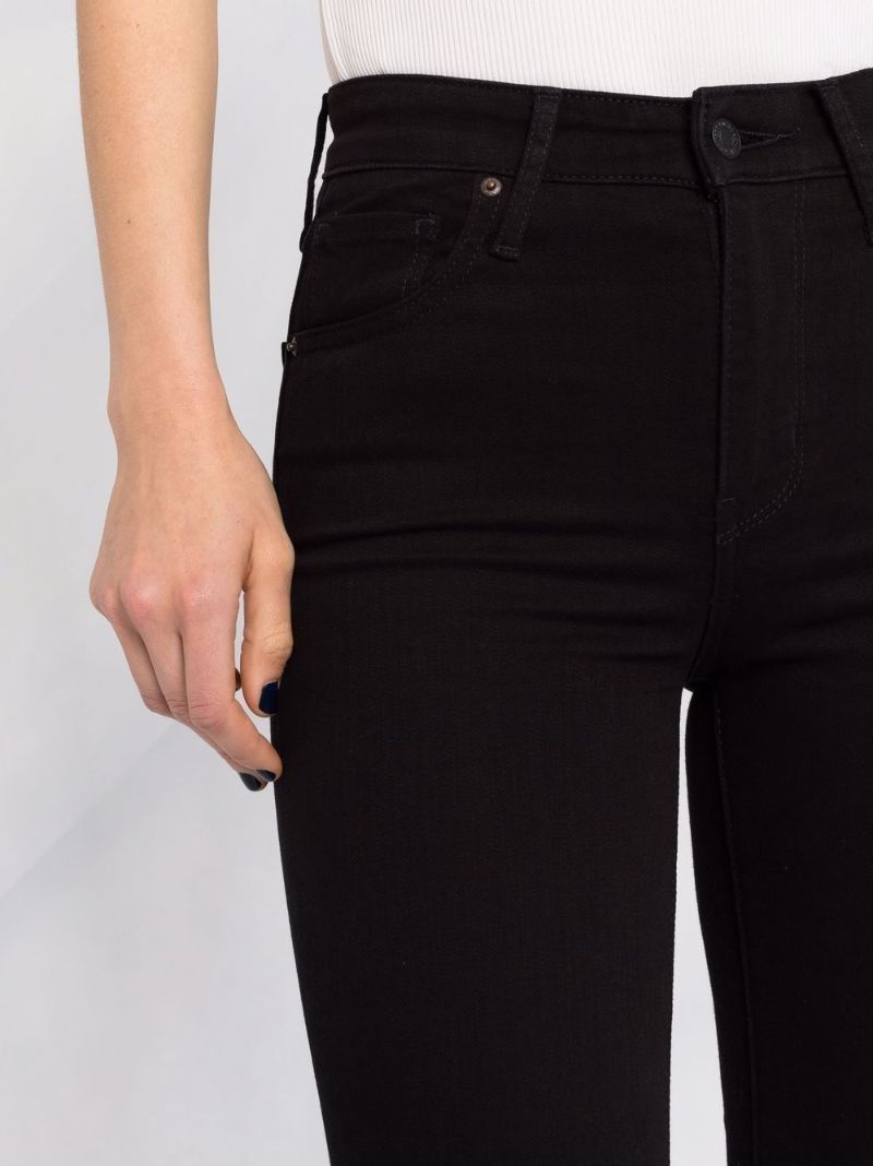 Black 725 High Waist Bootcut Jeans