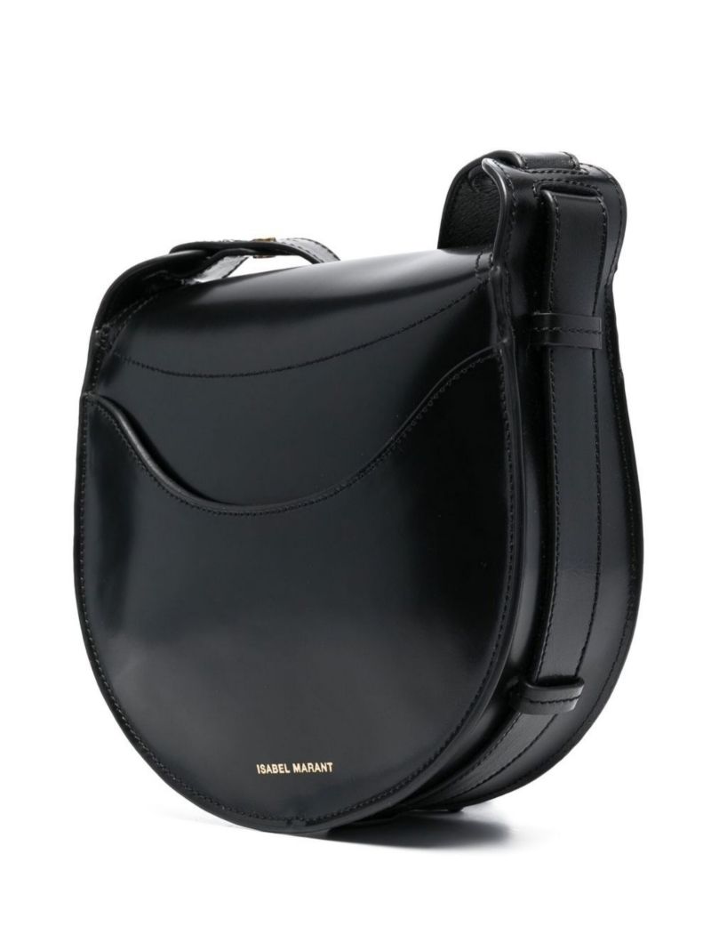 Black Leather Satchel Bag