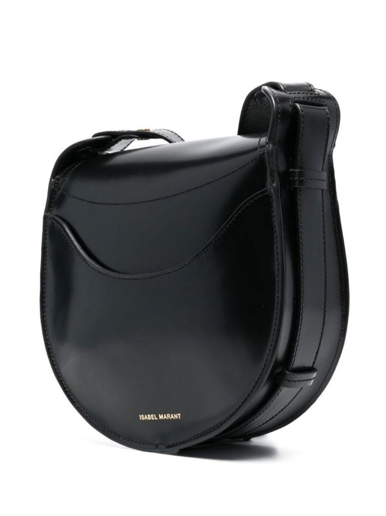 Black Leather Satchel Bag