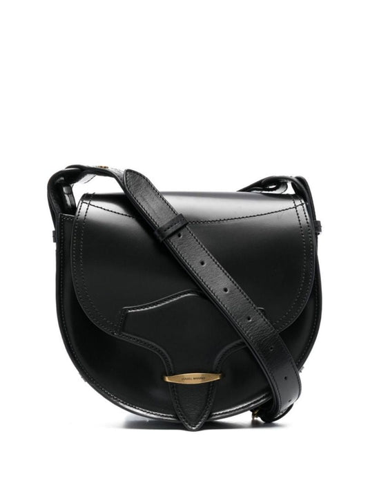 Black Leather Satchel Bag