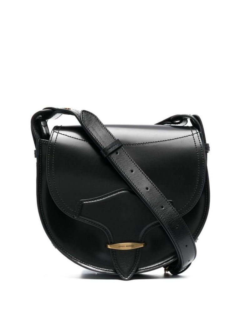 Black Leather Satchel Bag