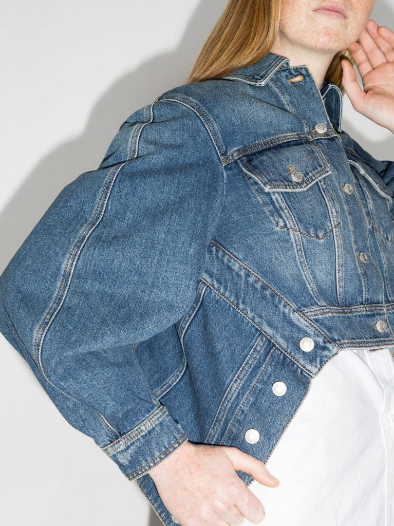 Cocoon Sleeve Denim Jacket