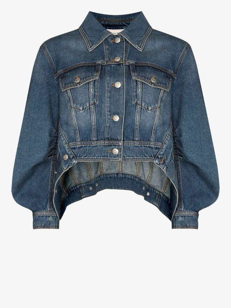 Cocoon Sleeve Denim Jacket