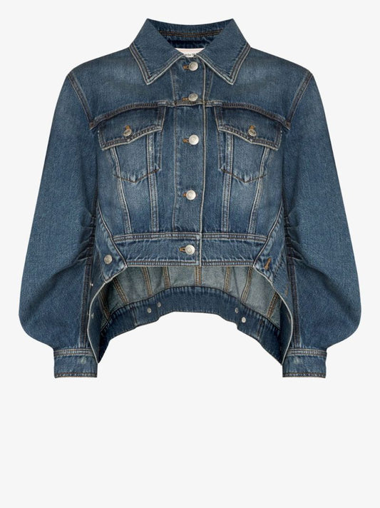 Cocoon Sleeve Denim Jacket