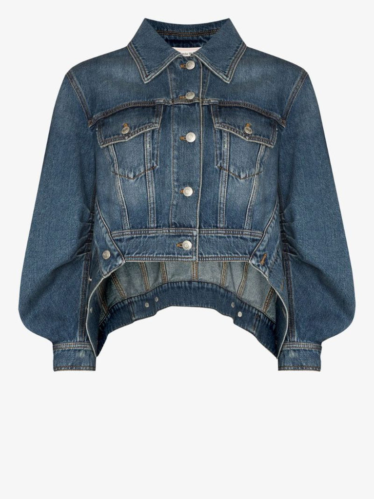 Cocoon Sleeve Denim Jacket