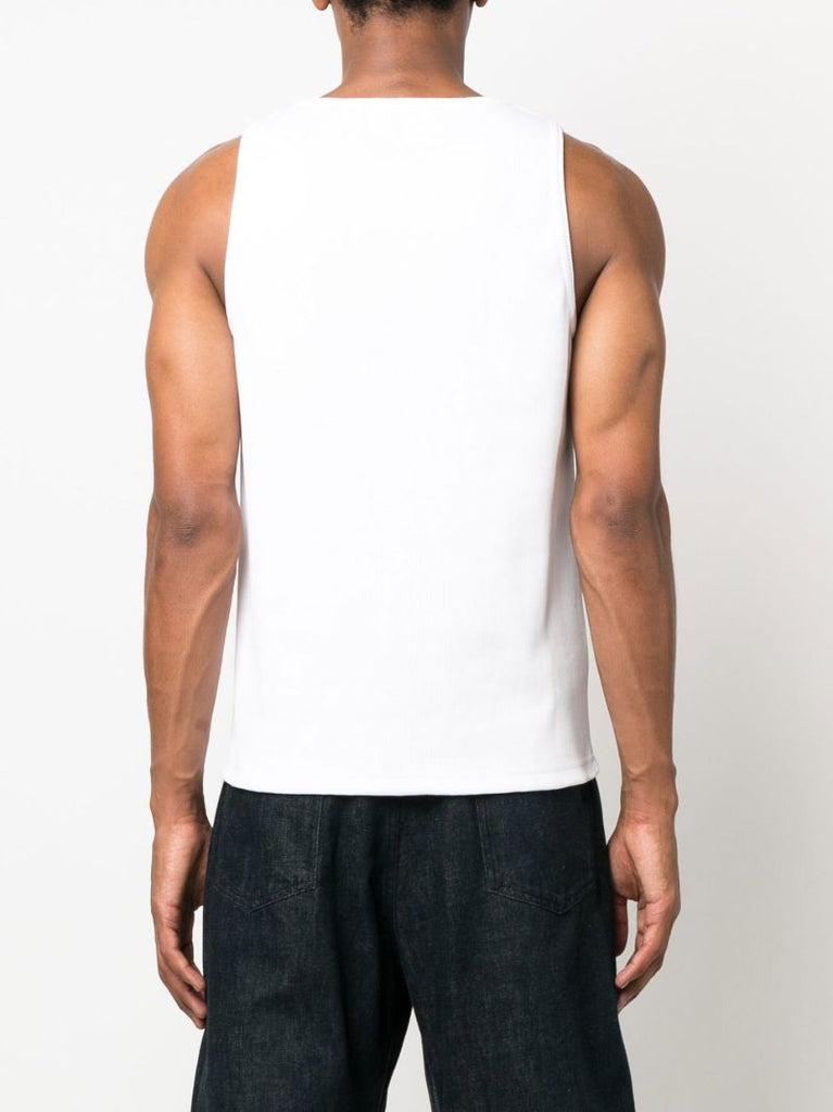 White Cotton Tank Top