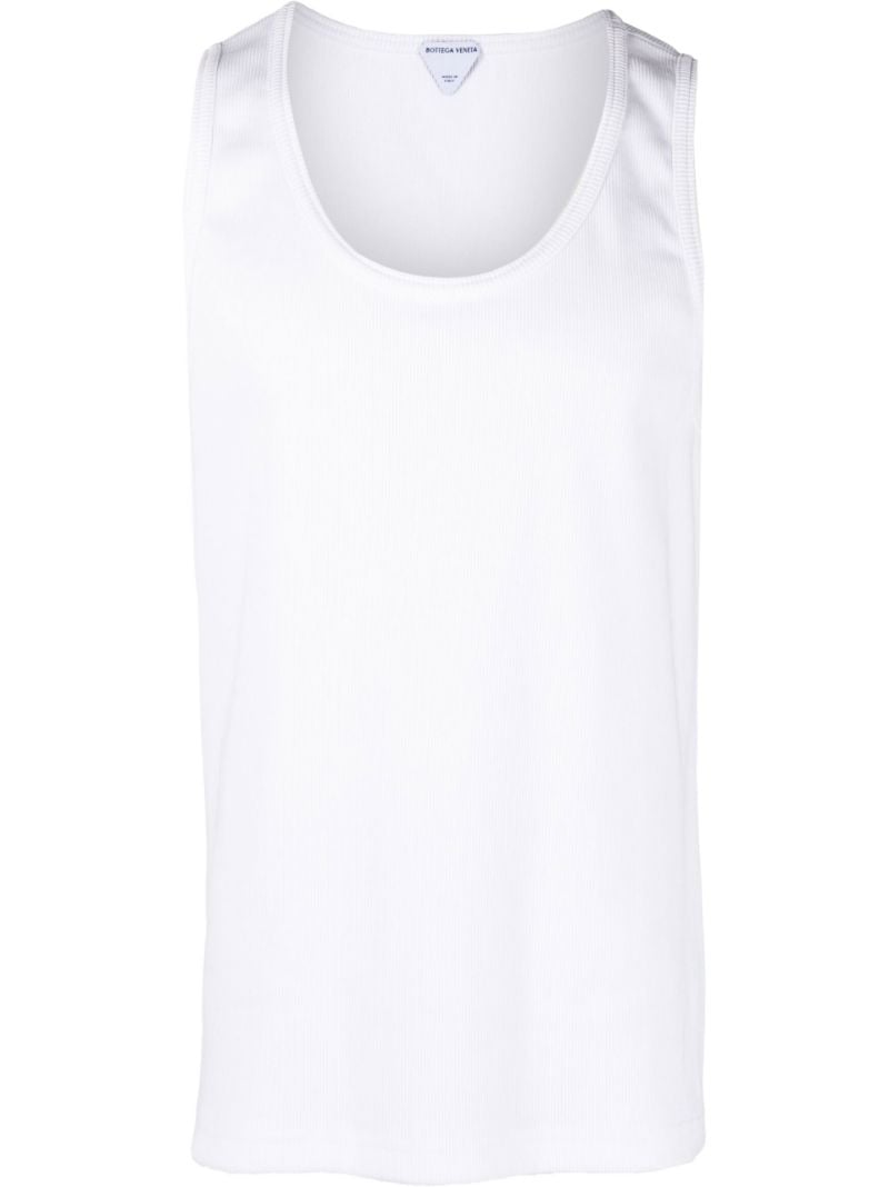 White Cotton Tank Top