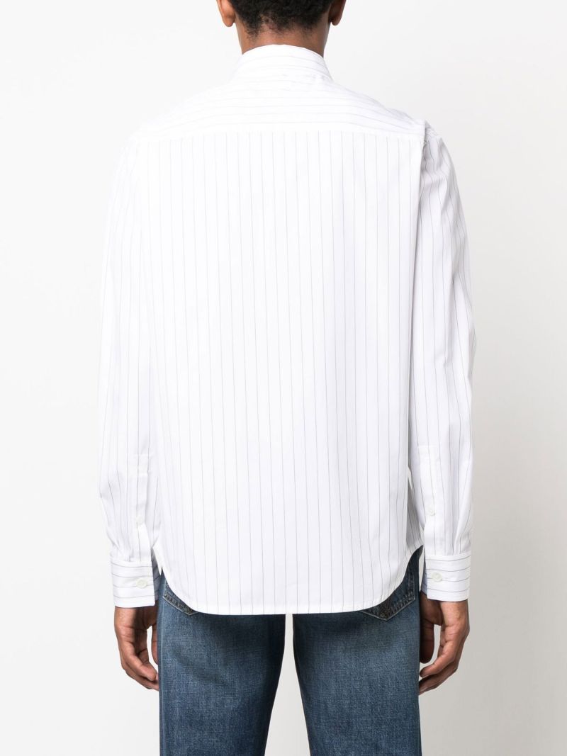 White Pinstripe Cotton Shirt