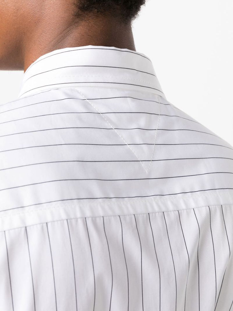 White Pinstripe Cotton Shirt