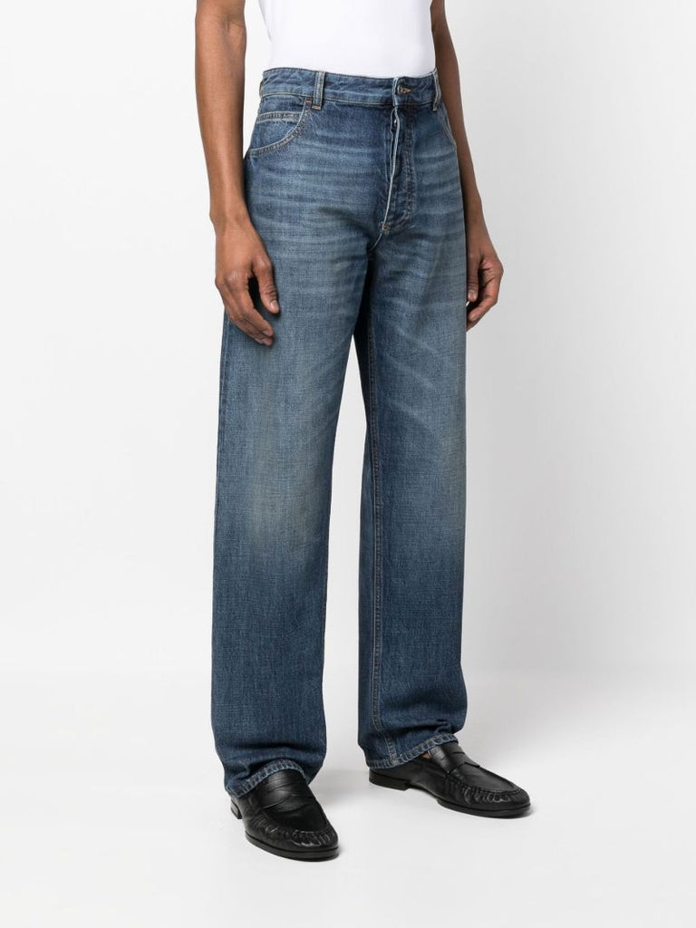Blue Straight-leg Jeans