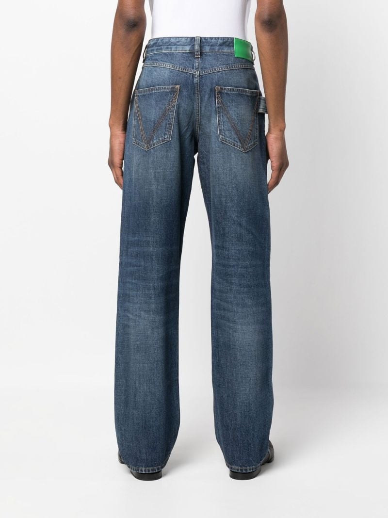Blue Straight-leg Jeans