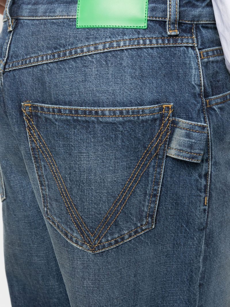 Blue Straight-leg Jeans