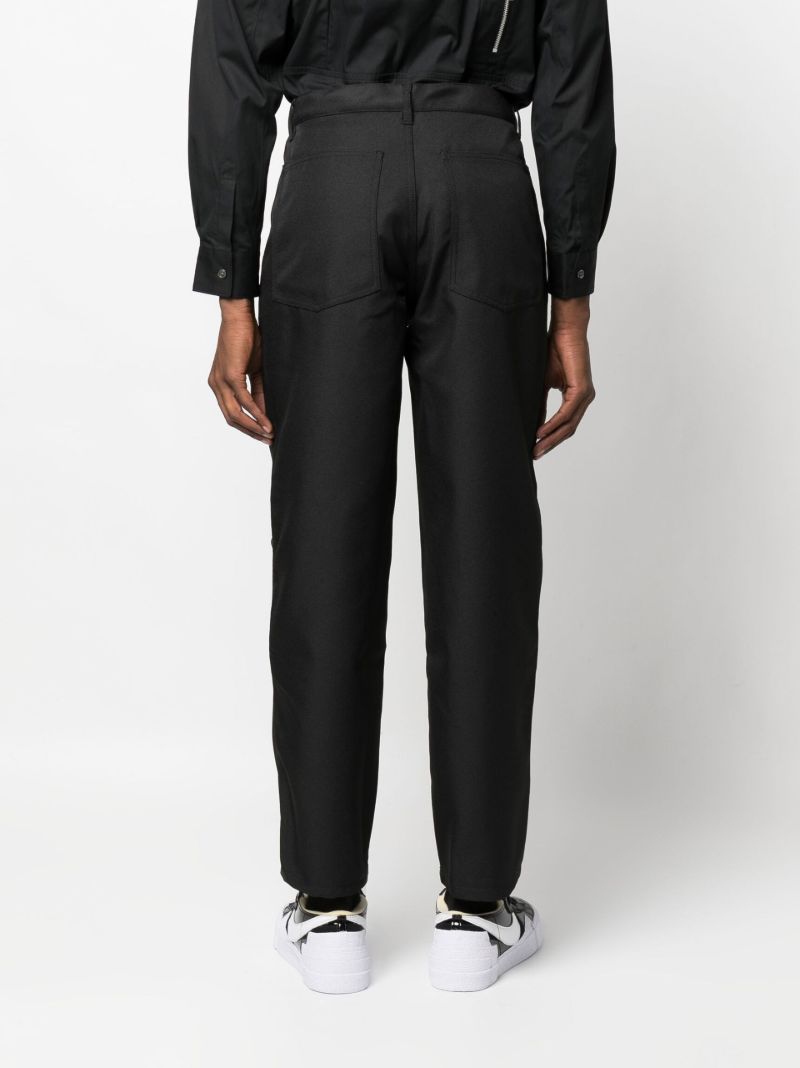 Black Straight-leg Trousers