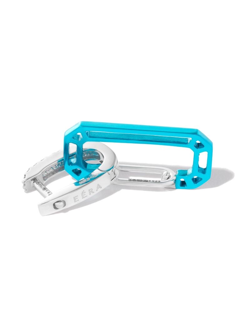 18k White Gold Chiara Diamond Single Drop Earring
