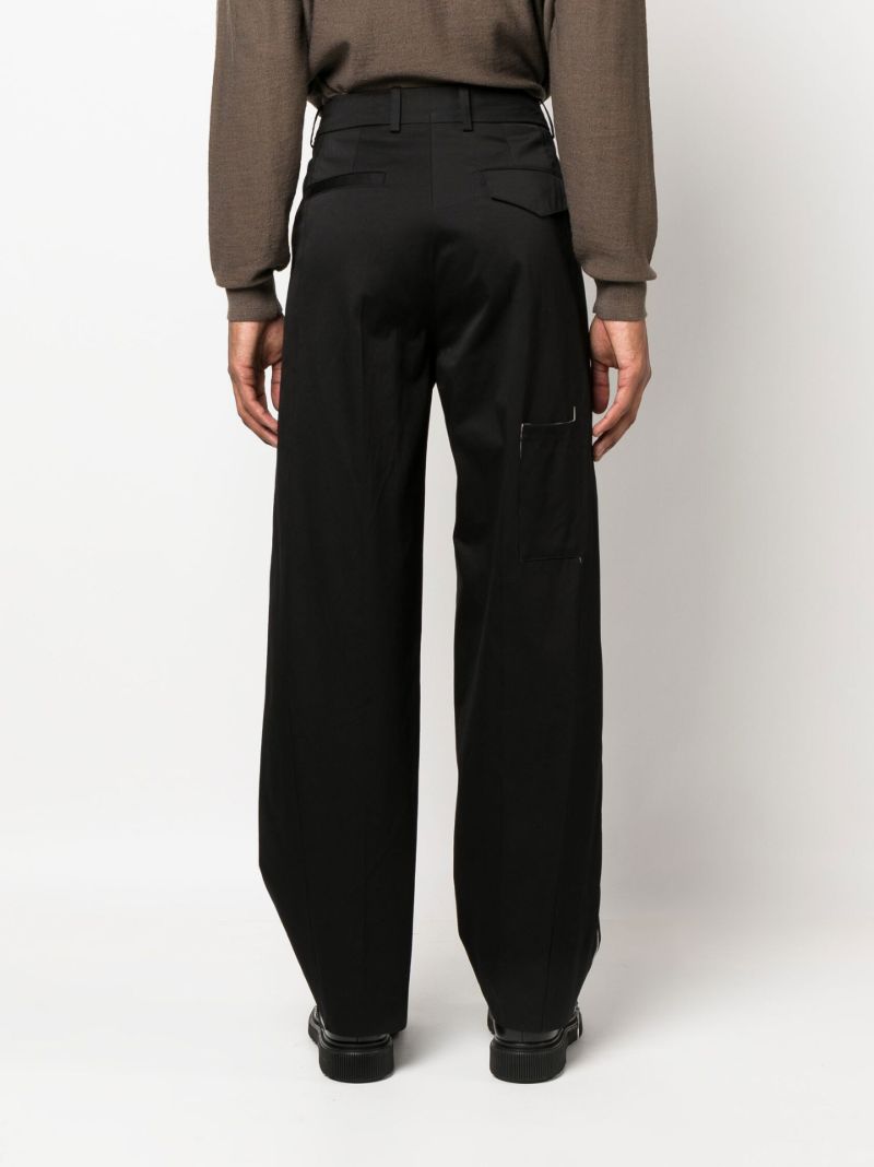 Black Etana Straight-leg Trousers