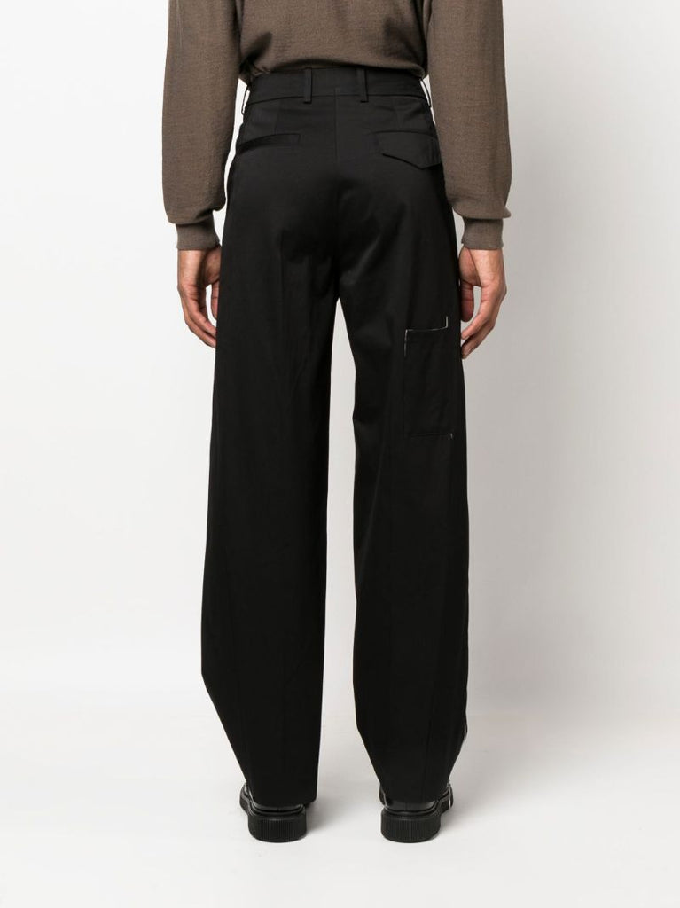 Black Etana Straight-leg Trousers