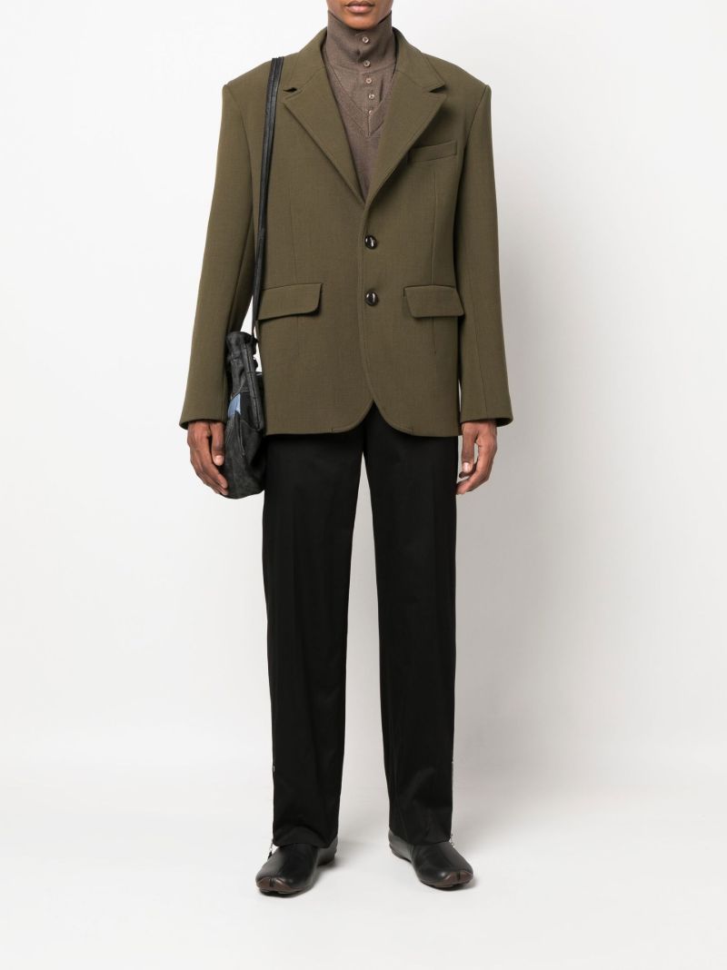 Black Etana Straight-leg Trousers