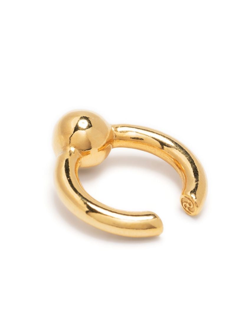 Gold Plated Pearl Ear Cuff