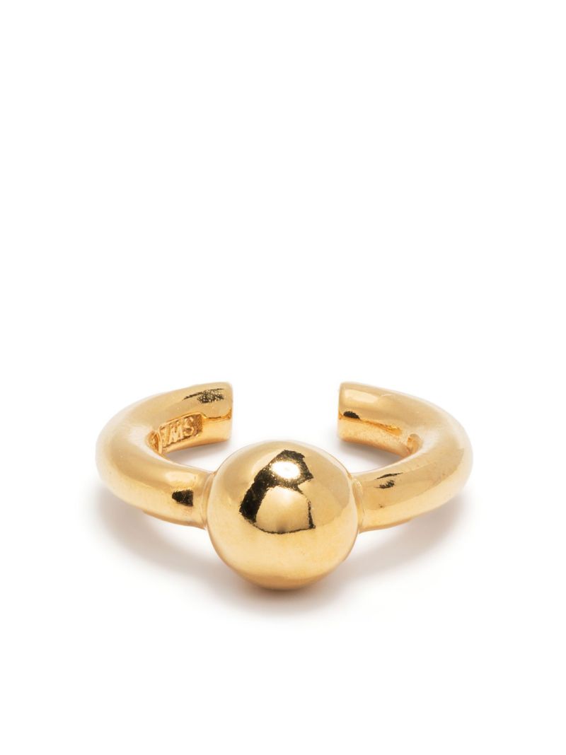 Gold Plated Pearl Ear Cuff
