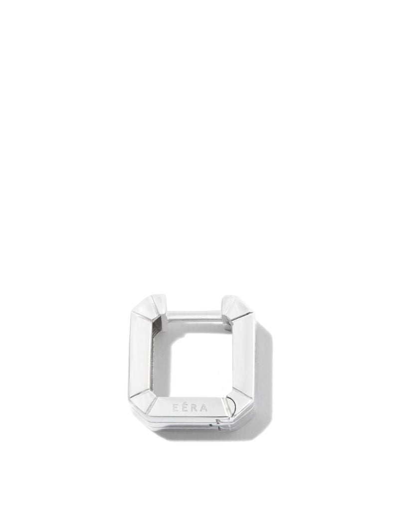 18k White Gold Candy Single Hoop Earring