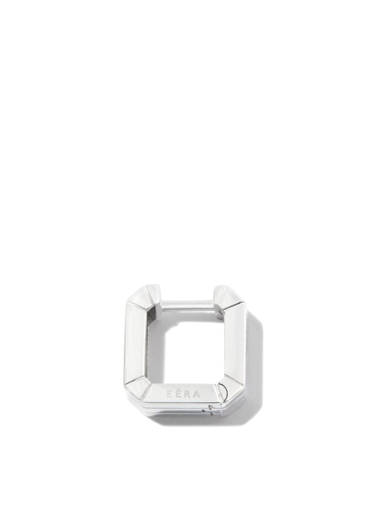 18k White Gold Candy Single Hoop Earring